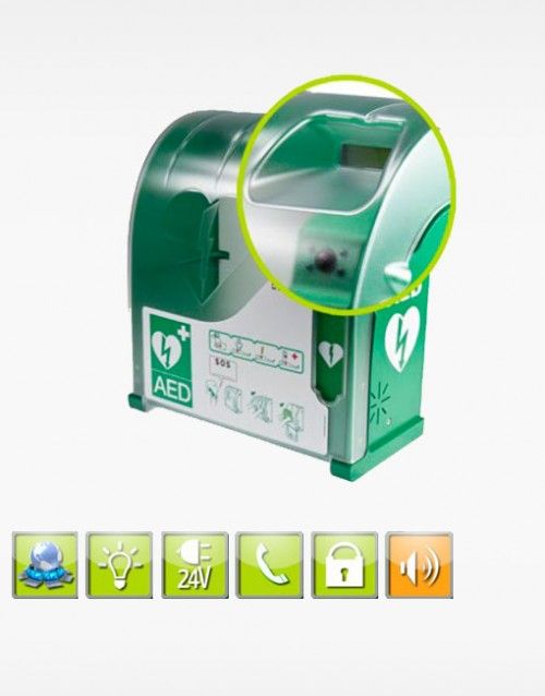 Vitrinas desfibriladores Aivia 300 alarma
