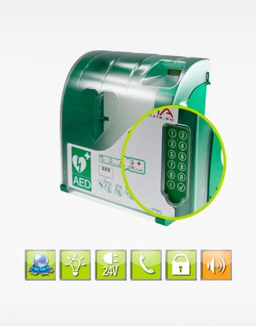 Vitrinas desfibriladores Aivia 310 alarma
